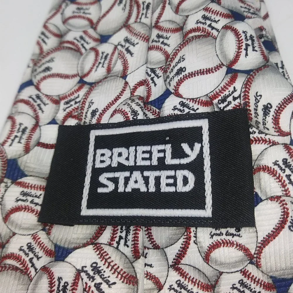 Briefly Stated Baseball Tie